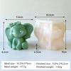 Cartoon Elephant Silicone Mold for Candles, Soap & Resin Crafts