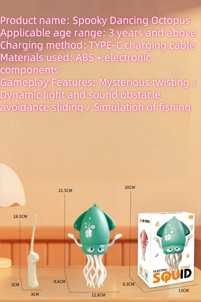 Interactive Dancing Octopus Toy with Obstacle Avoidance