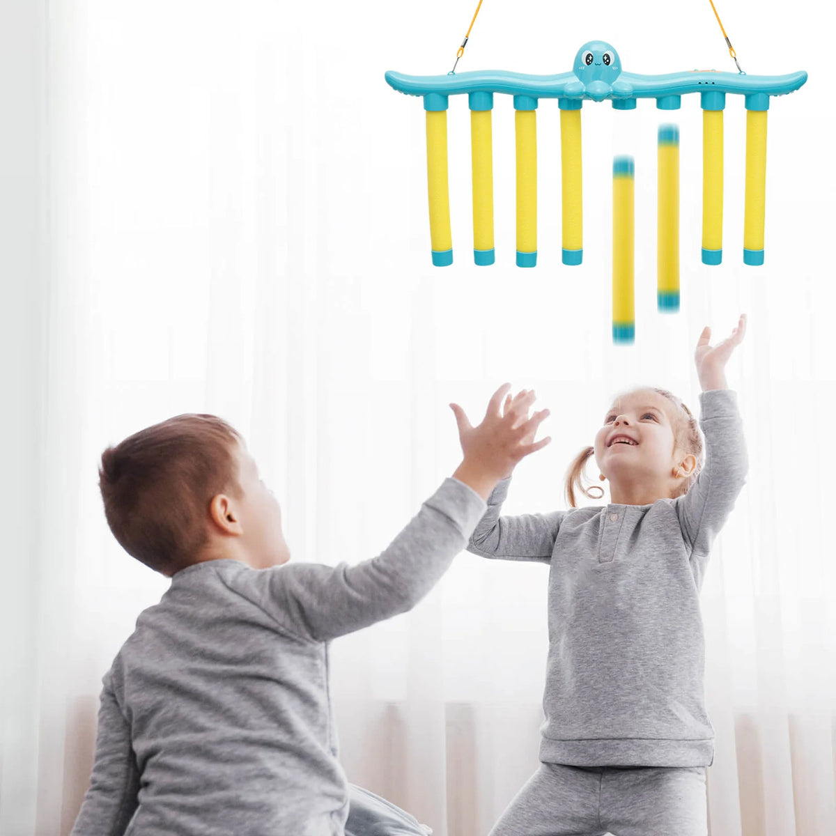 Reaction Training Catching Sticks Game with Adjustable Speeds