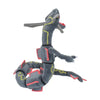 A gray and yellow plush toy of Shiny Rayquaza, a 12-inch collectible stuffed animal.