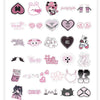 A collection of retro Japanese aesthetic stickers featuring cute characters and designs for laptops, phones, and scrapbooking