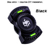 Black glow stick magnetic fidget spinner with push buttons for stress relief and focus