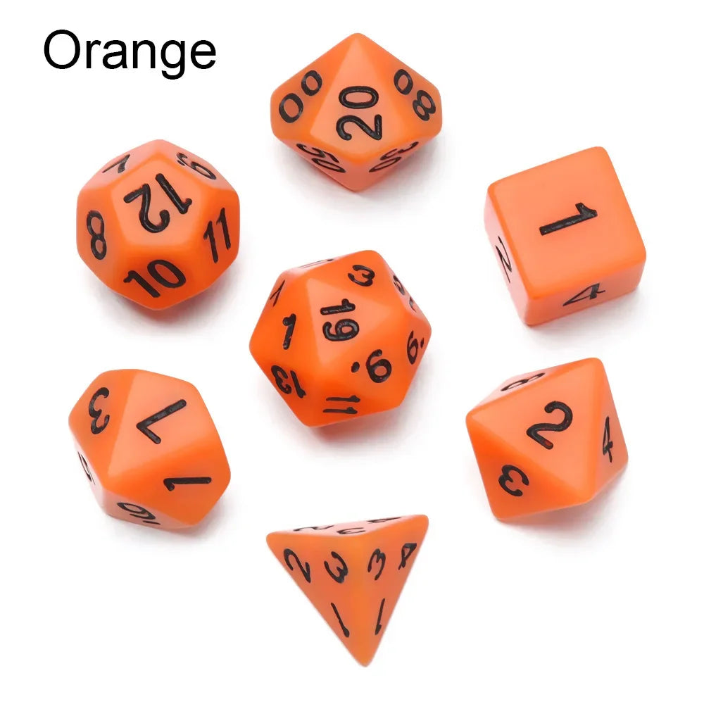 7-Piece Polyhedral Dice Set for Tabletop RPGs and Board Games