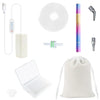 A kit for electric diamond painting featuring a pen, suction tool, and storage pouch.