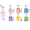 A collection of rare and themed bear plush keychains featuring various colors and designs.