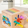 5-in-1 Wooden Shape & Color Sorting Toy for Toddlers