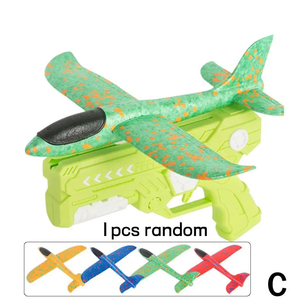 Foam Glider Plane Launcher Toy for Outdoor Play