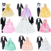 Doll Wedding Dress and Suit Gift Set for 11.5-Inch Fashion Dolls