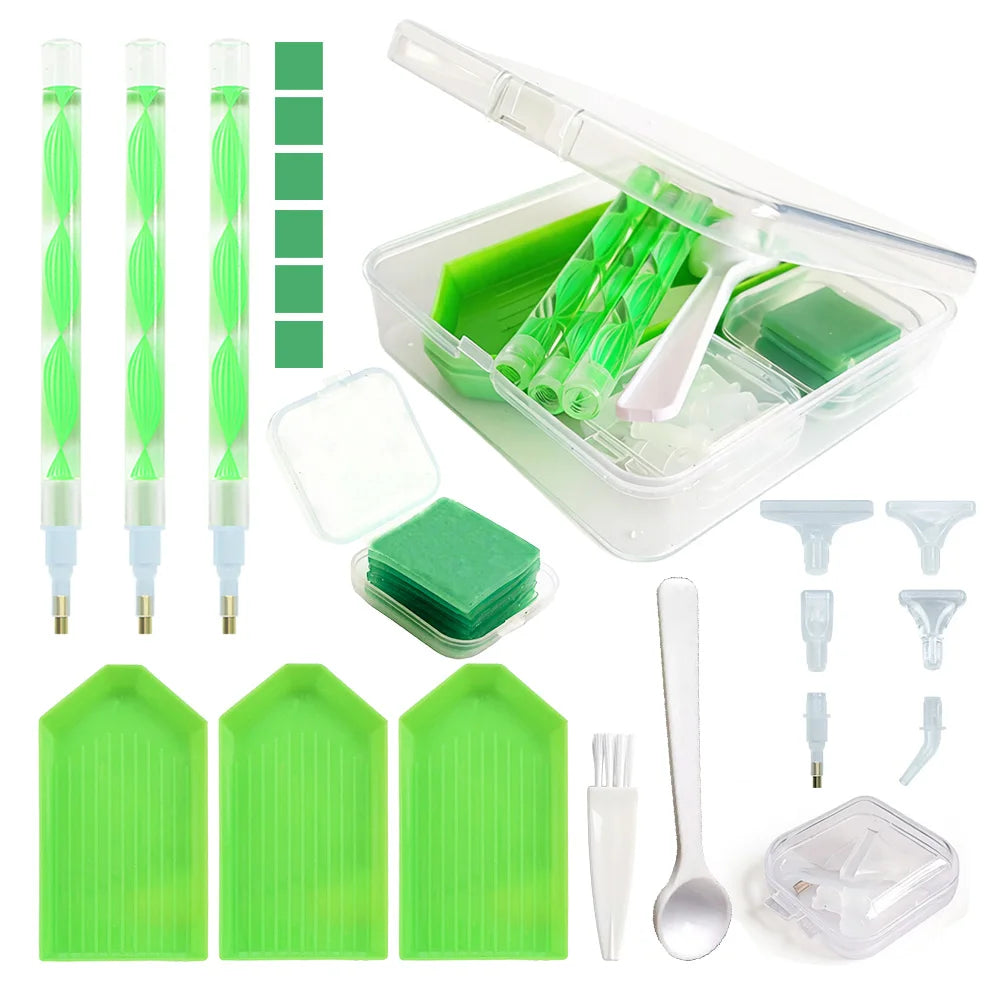 Diamond Painting Tool Kit with Storage Box and Accessories
