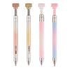A set of five gradient rotating dotting pens for nail art and rhinestone application in various pastel colors.