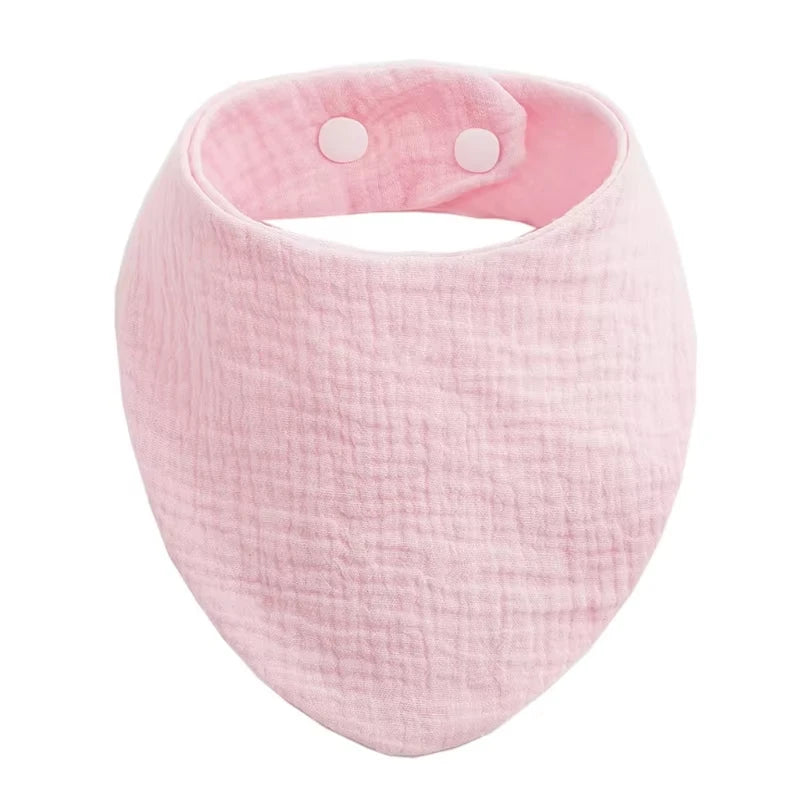 Soft Cotton Muslin Baby Bibs with Absorbent Gauze