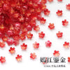 Red sakura flower crystal glass beads for jewelry making