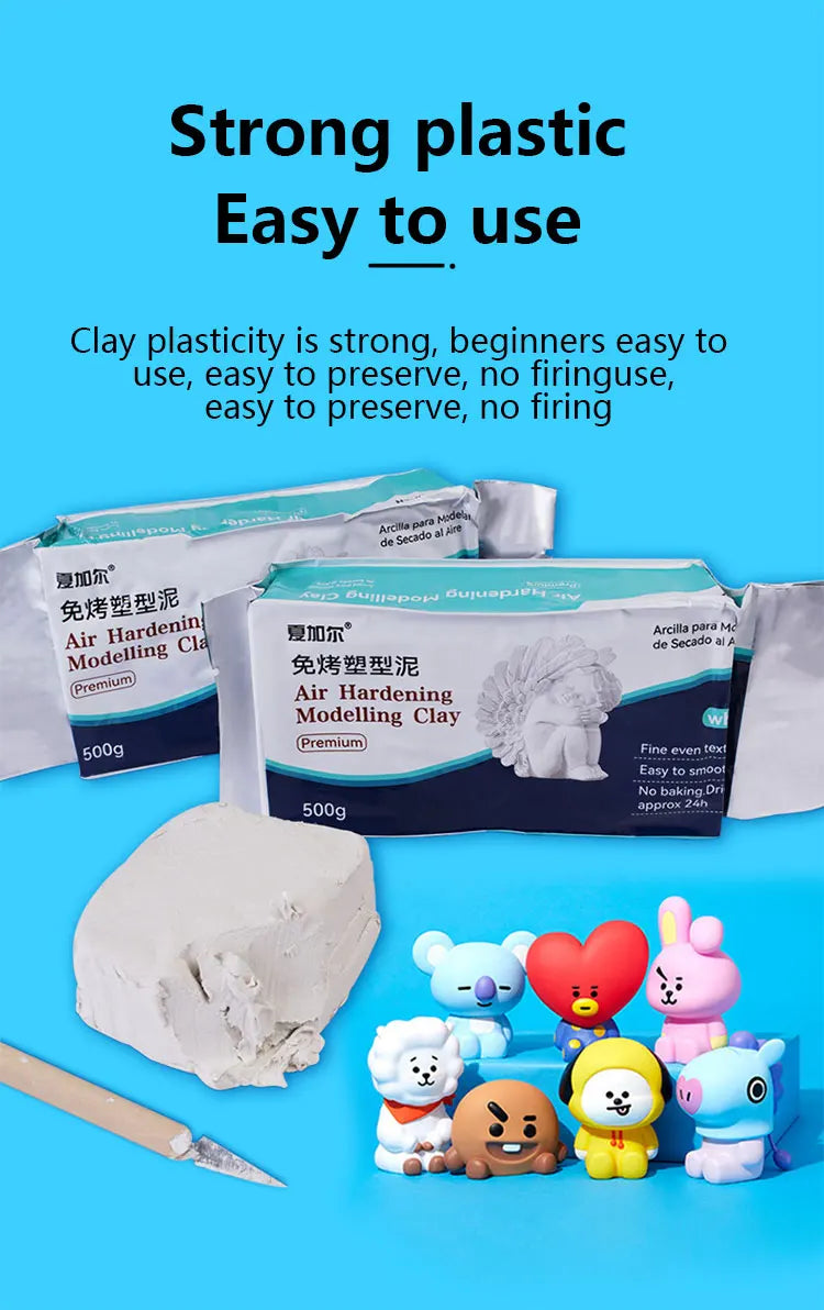 Creative Air-Dry Clay Craft Kit for Handmade Art Projects