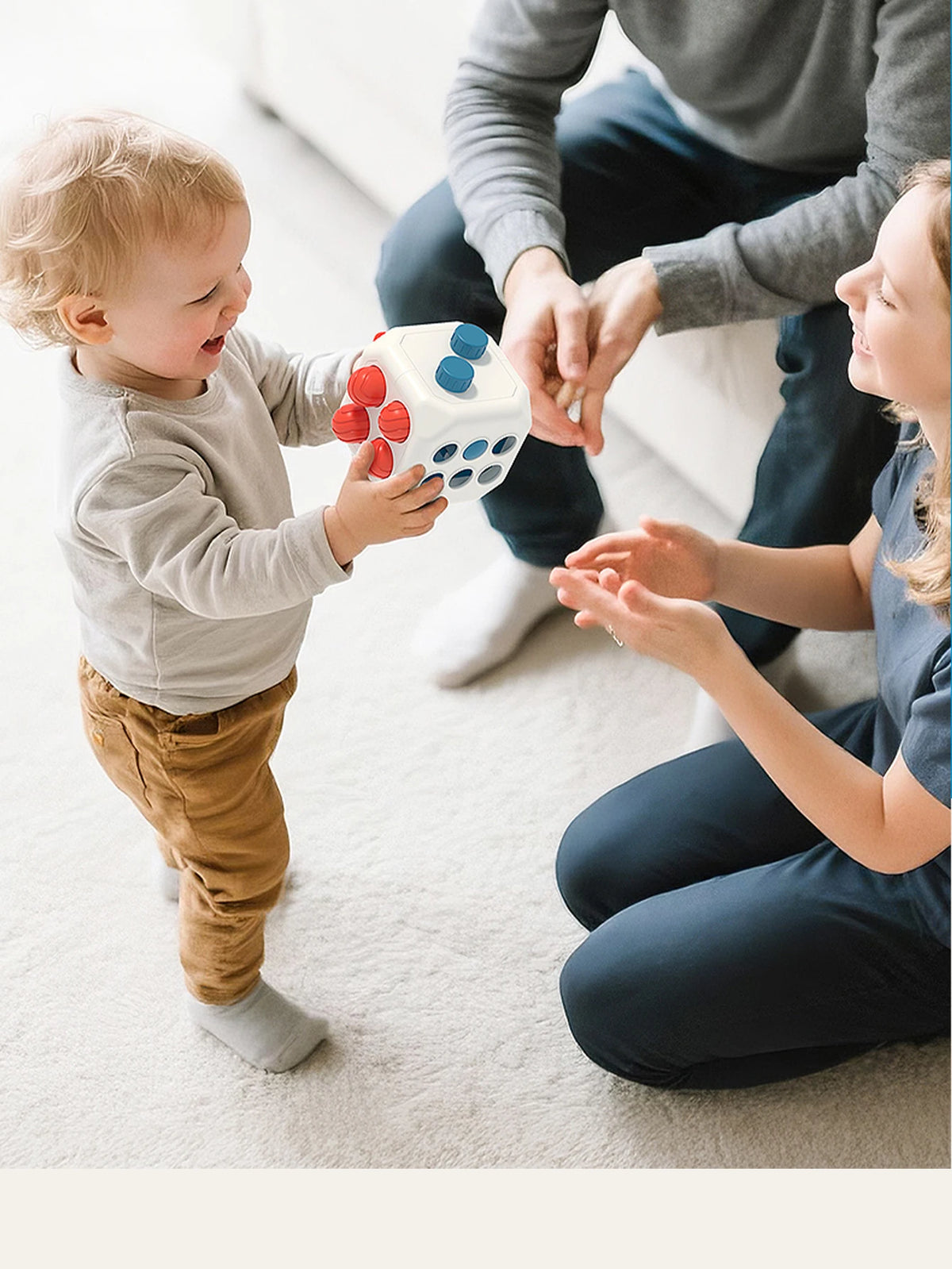 Sensory Busy Ball & Activity Cube for Baby Early Learning