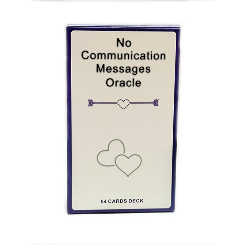 No Communication Oracle Cards – 54-Card English Deck for Reflection & Insight
