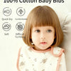 Soft Cotton Baby Bibs (5-Pack) with U-Shaped Catch-All Design