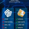 A puzzle game featuring a cube-like fidget toy with various features like upgrade, large size, and smooth rolling.