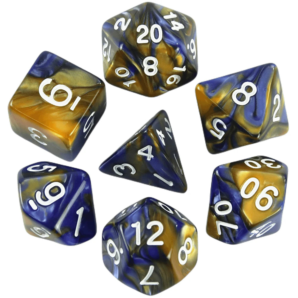 Polyhedral Dice Set (7 Pieces) for Tabletop RPGs
