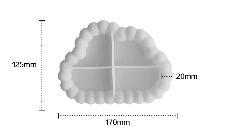 Bubble Resin Coaster Tray Molds for DIY Craft Projects
