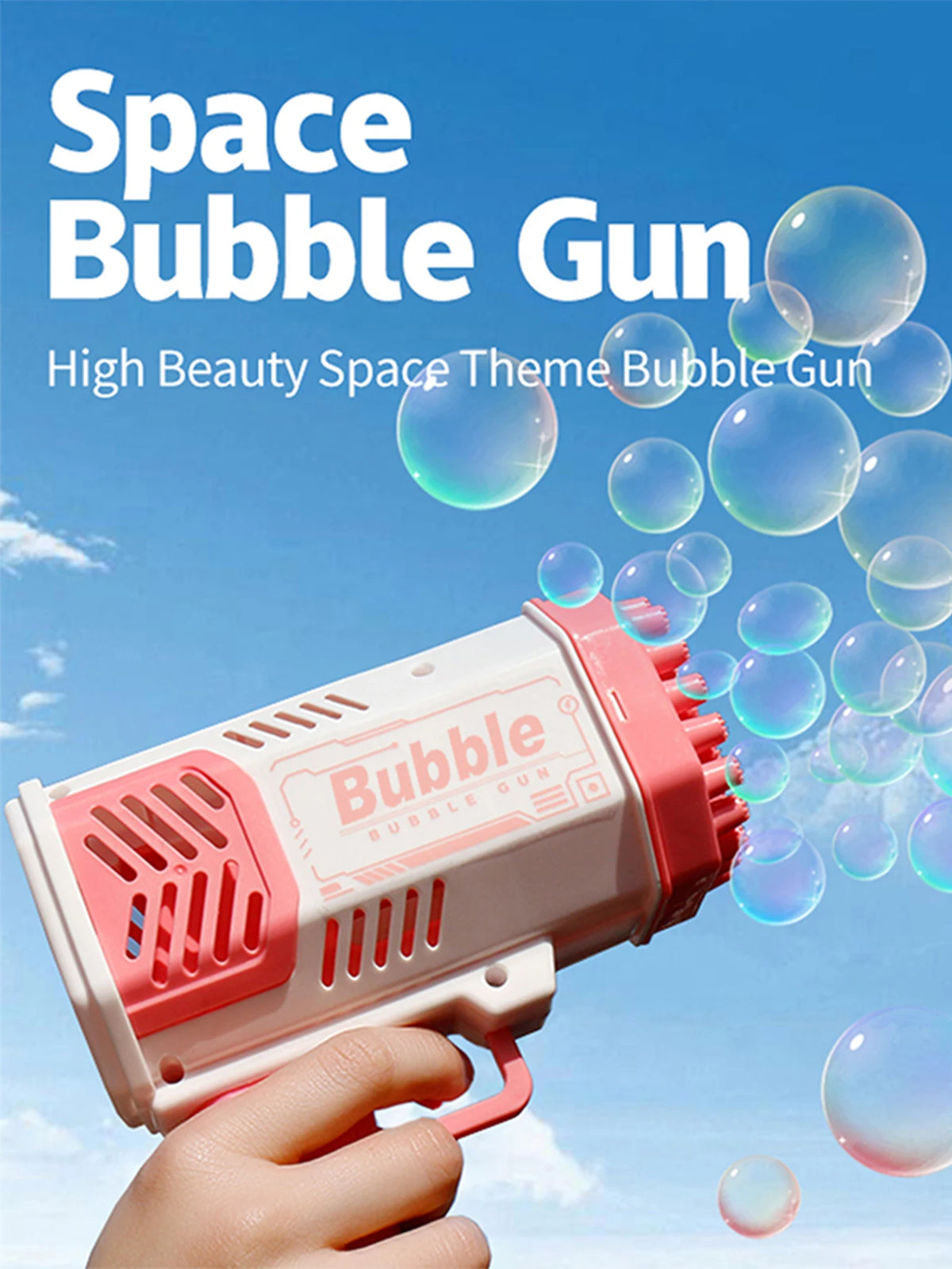 Electric Automatic Bubble Gun with 40 Holes