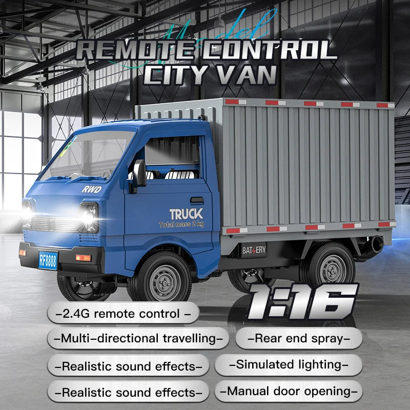 Remote Control Stunt Truck with LED Lights and Spray Effect