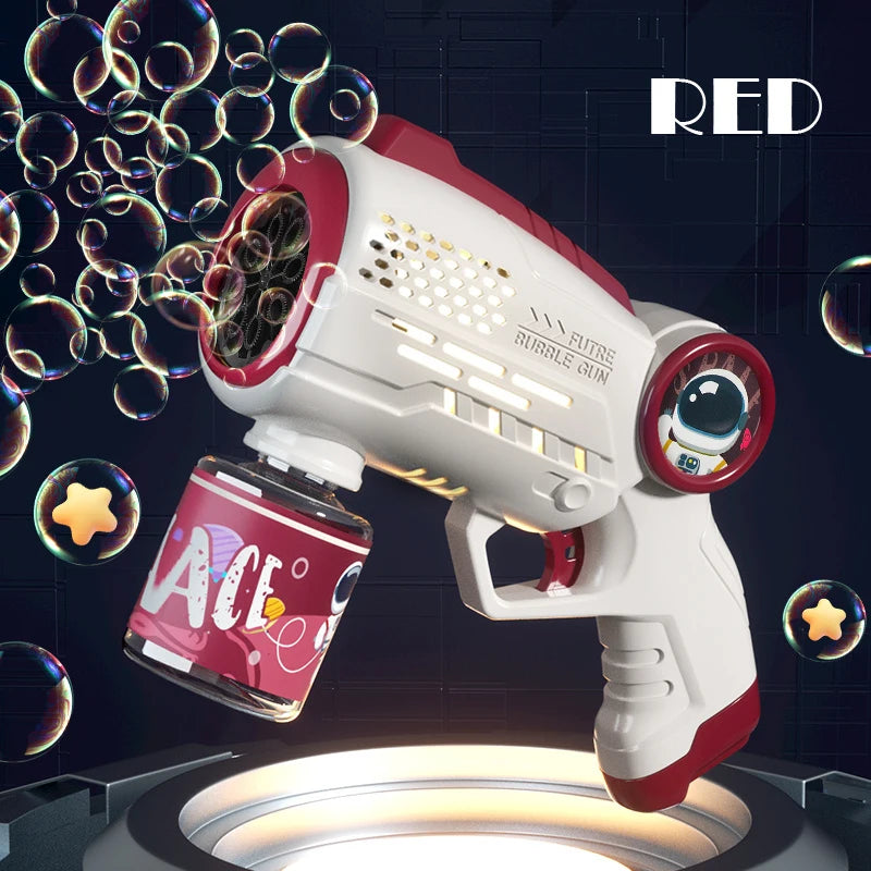 Automatic Astronaut Bubble Gun with LED Lights