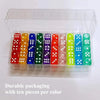 Acrylic Dice Set – 100 Colorful 14mm Dice for Games, Parties & Learning