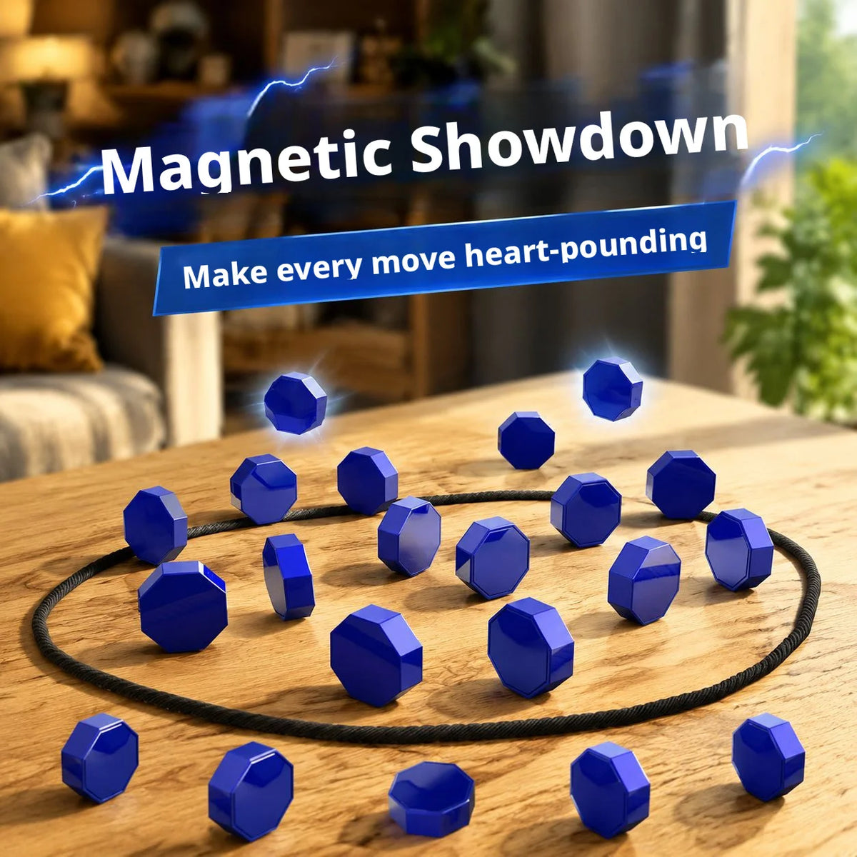Magnetic Stone Strategy Board Game for Family Game Night