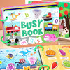 A colorful set of learning books featuring animals and letters for toddlers.