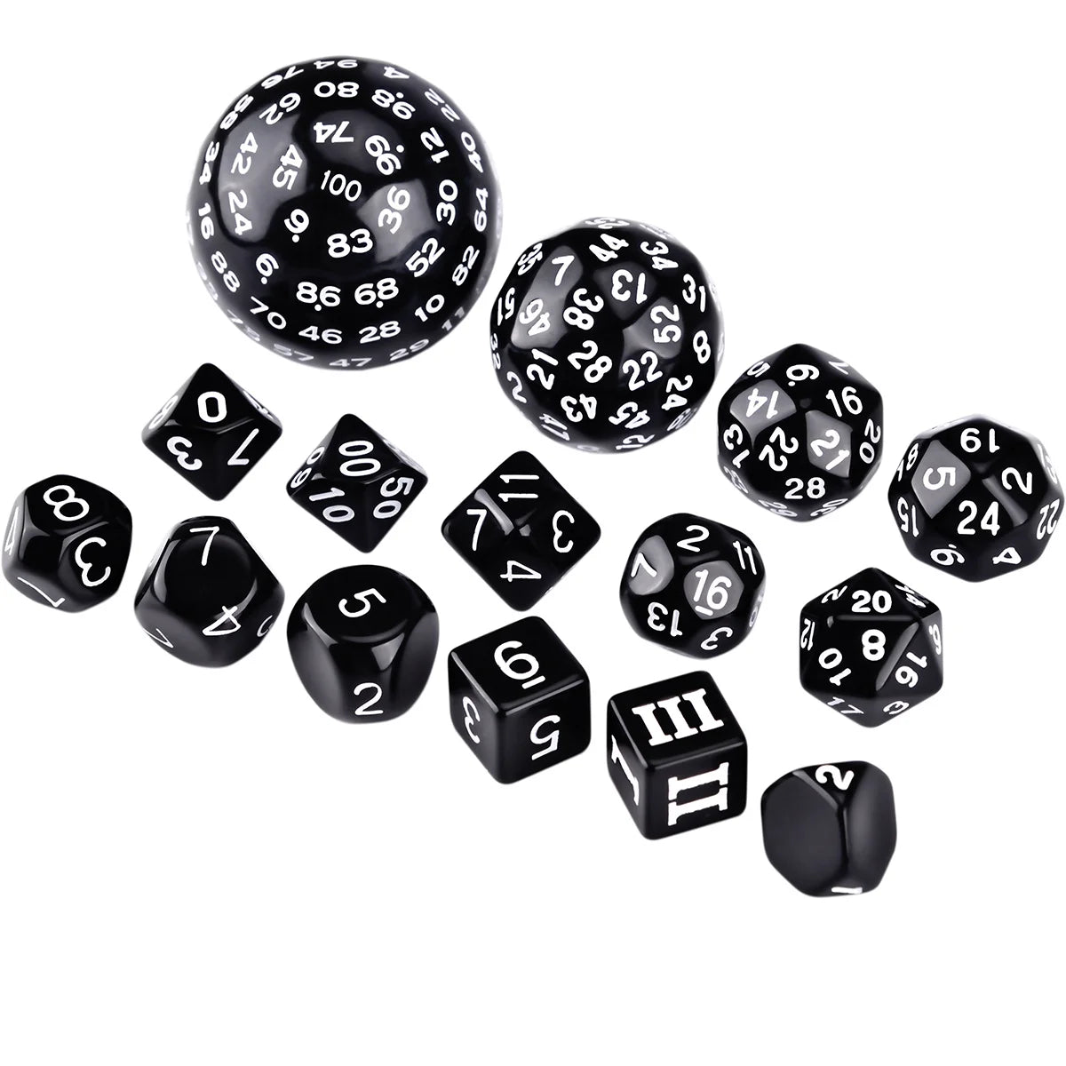 Complete Polyhedral Dice Set for RPG and Tabletop Games