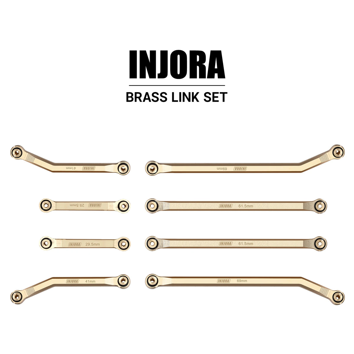 Brass High-Clearance Chassis Link Set for 1/24 RC Crawler Axial SCX24 Deadbolt B17