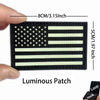 Reflective American Flag Tactical Patch with Glow-in-the-Dark Detail