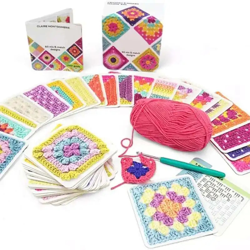 50 Crochet Pattern Cards with Mix & Match Design Deck