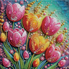 Flower Diamond Art Painting Kit for Beginners, Partial Drill