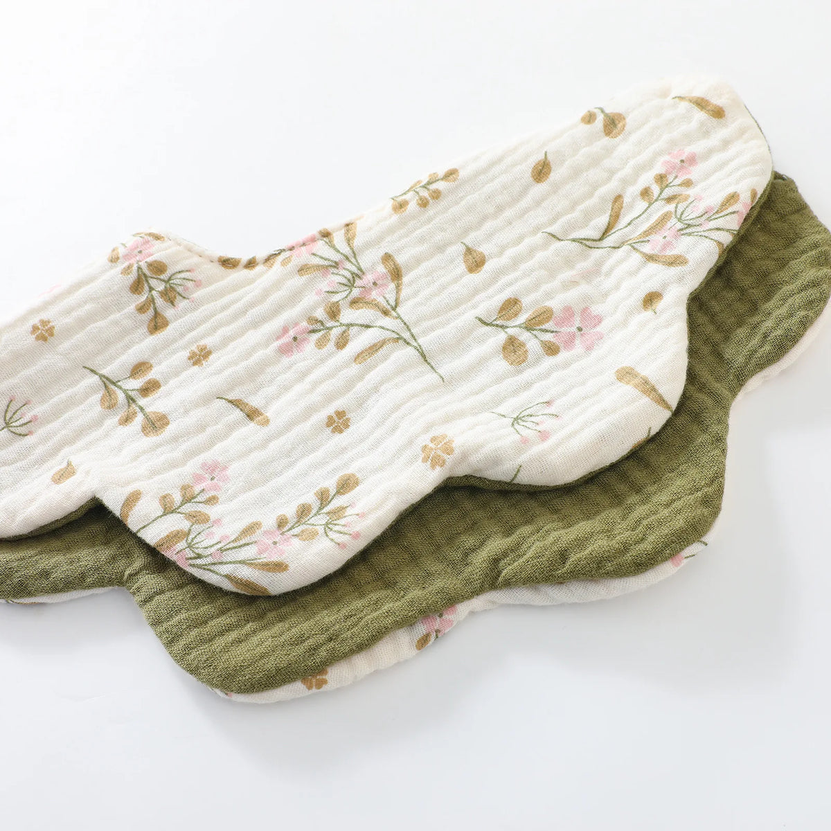 6-Layer Cotton Baby Bib with Reversible Design
