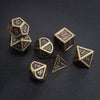 Bronze Metal Polyhedral Dice Set for RPG Games