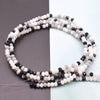 Mixed-Color Rondelle Glass Beads for Jewelry Making