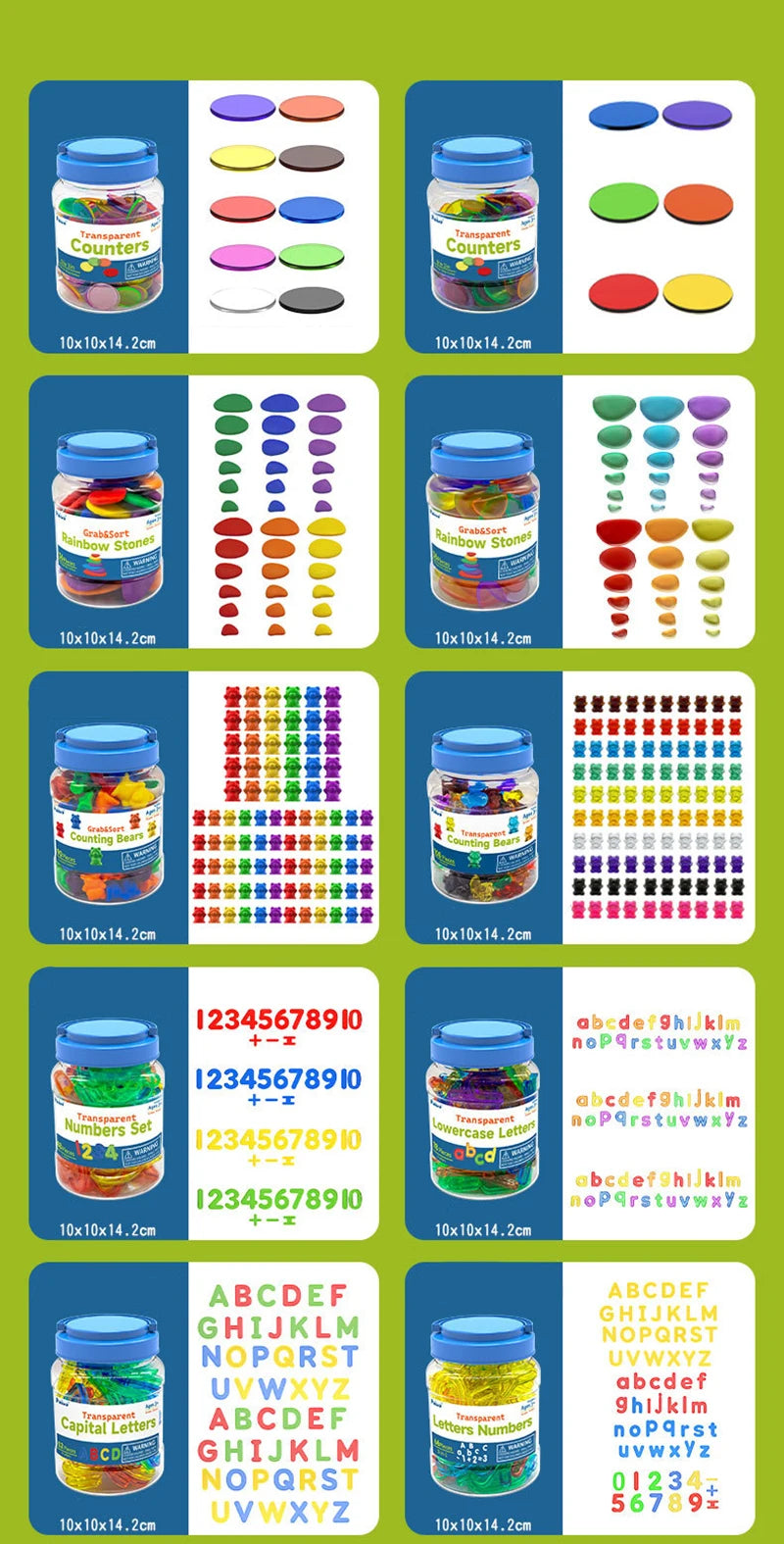 Montessori Light Table Sorting Blocks for Sensory Learning