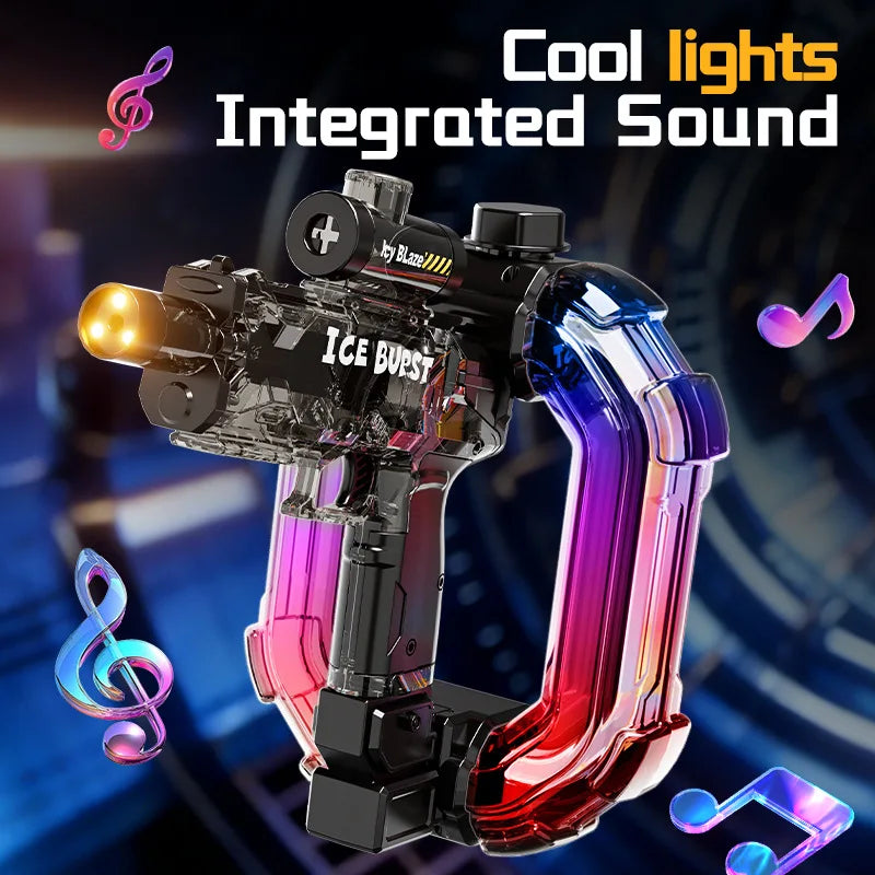 Electric Water Gun Blaster with LED Lights and Sound Effects