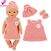 Doll Outfit Set with Hat for 17-43 cm Baby Dolls