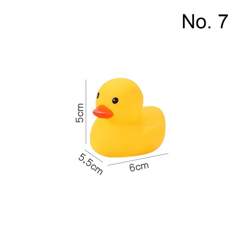 Classic Squeaky Rubber Duck Bath Toy for Babies