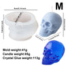 3D Skull Silicone Mold for Candle Making & Resin Crafts
