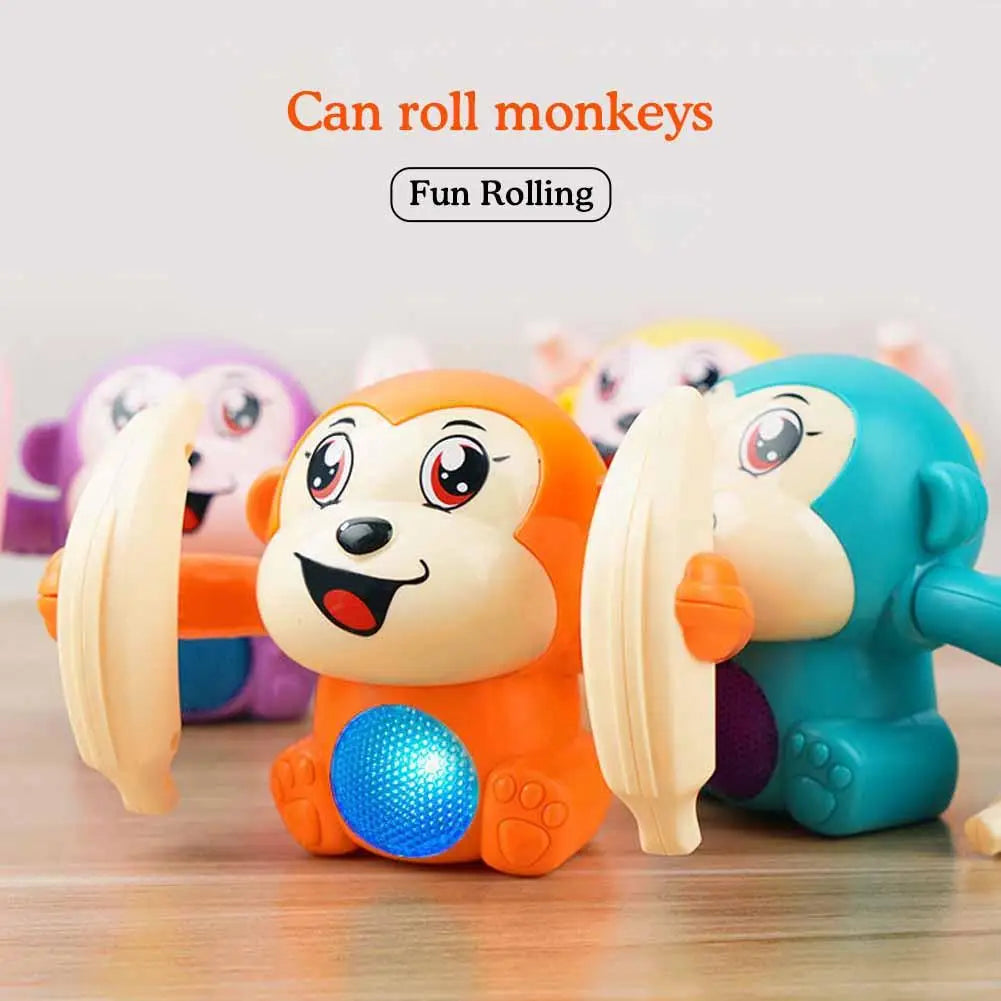 Tumbling Monkey Toy with Music, Lights & Sensor Actions