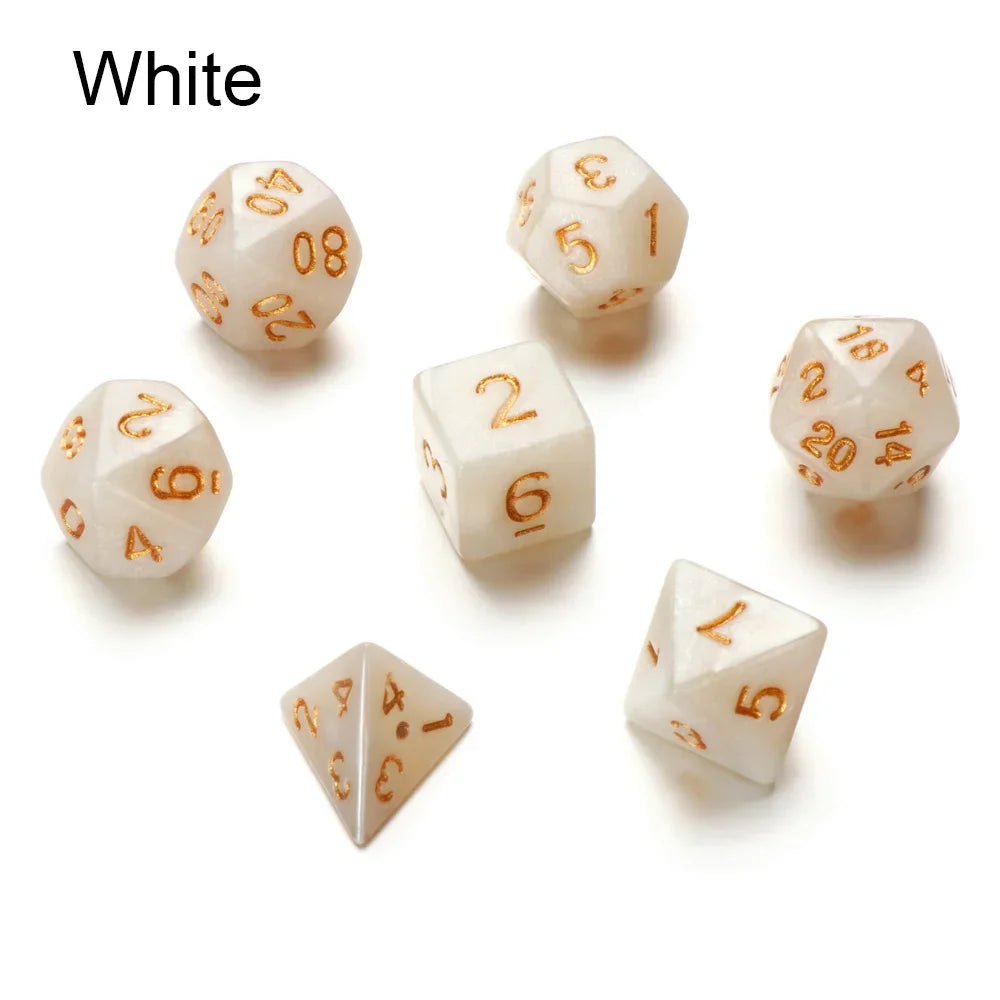 7-Piece Polyhedral Dice Set for Tabletop RPGs and Board Games