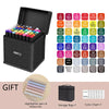 Dual-Tip Alcohol Art Markers – 168 Color Set for Illustration & Sketching
