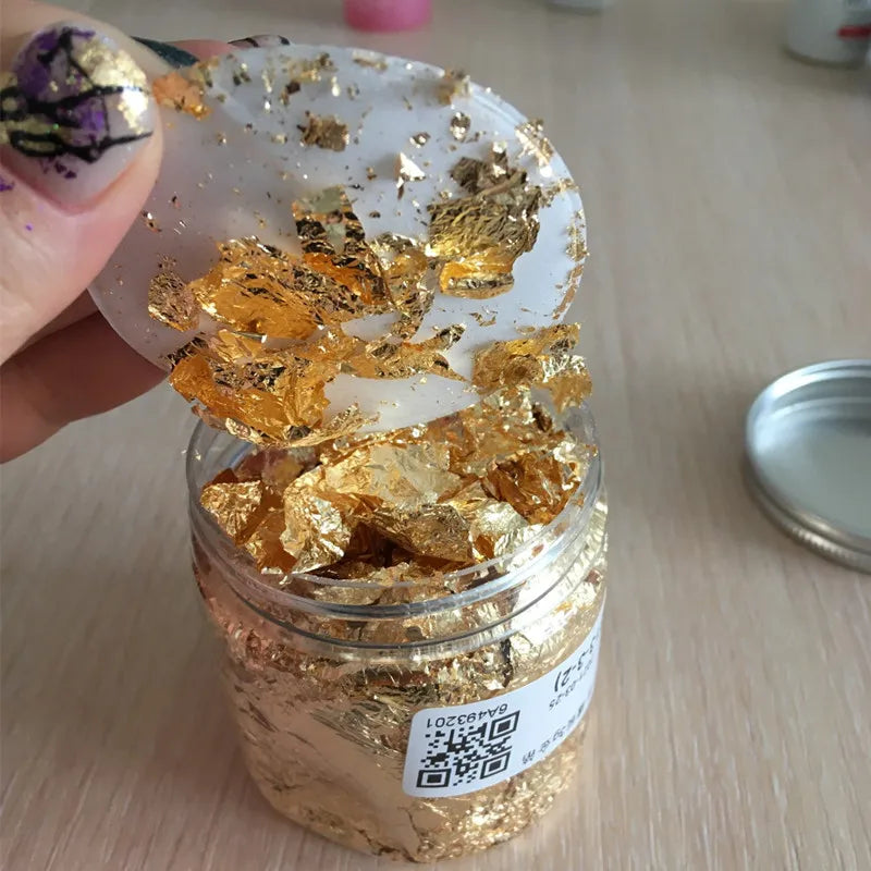 Metallic Foil Flakes for Crafts, Nail Art & DIY Projects