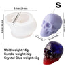 3D Skull Silicone Mold for Candle Making & Resin Crafts