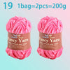 Chenille Velvet Yarn 2-Pack – Soft & Warm for Knitting and Crochet