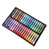 A set of Morandi Oil Pastels for artists featuring soft macaron colors arranged in a wooden box.