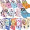 A collection of My Little Pony friendship cards packaged in themed pouches and boxes.